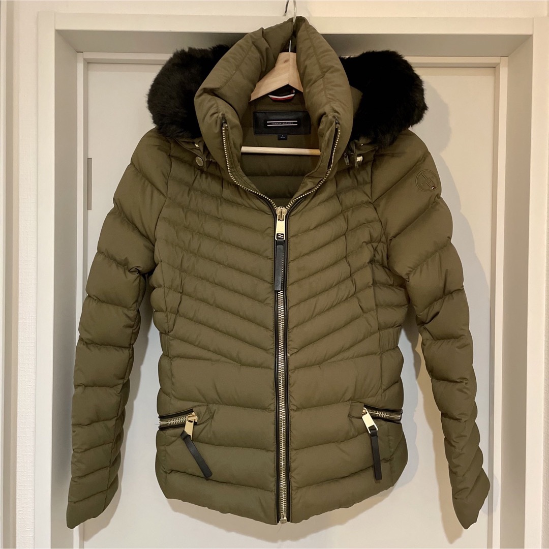 TOMMY HILFIGER - TOMMY HILFIGER ダウンジャケット ファー付き カーキ