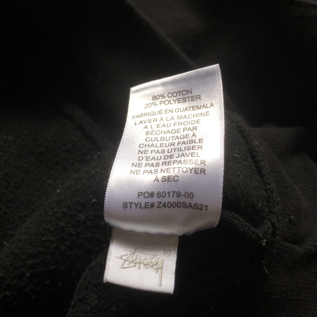 STUSSY - 激レア 黒タグ old stussy パーカー フーディー 両面プリント