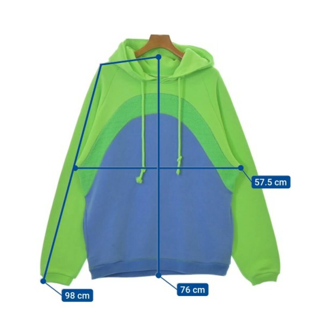 ERL イーアールエル パーカー S 緑x青 【古着】【中古】の通販 by