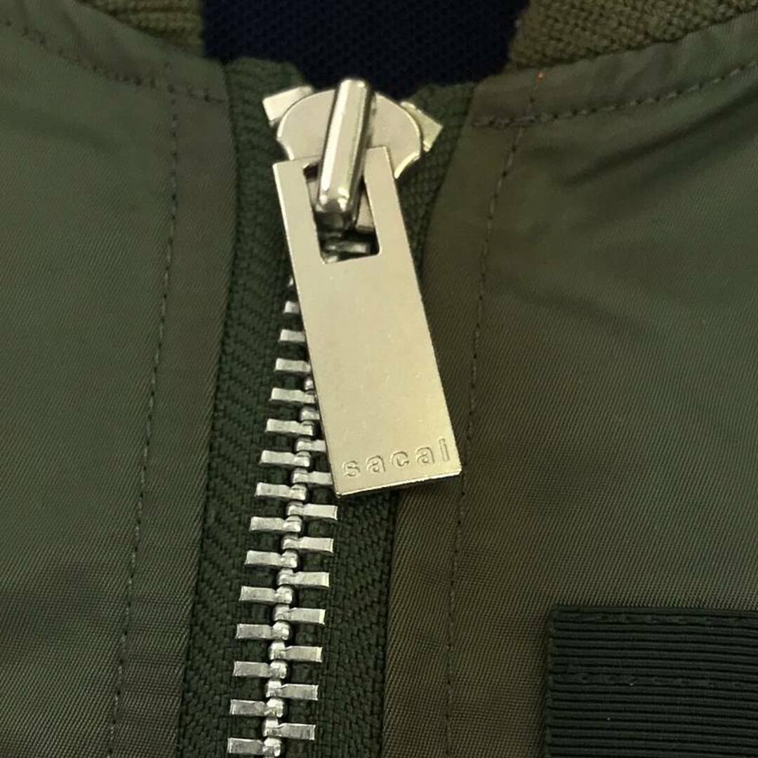 sacai - sacai / サカイ | 異素材 MA-1 ニット ドッキング ボンバー