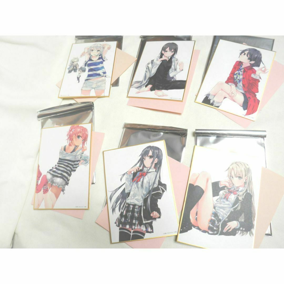 俺ガイル展 ミニ色紙 全6種セット ぽんかん 三浦優美子 雪ノ下雪乃