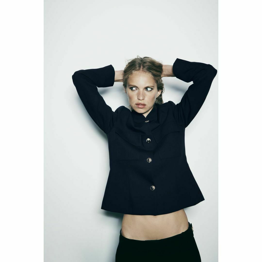 ZARA - 新品ZARAスタンドカラーナポレオンジャケットⅯ 軍服の通販 by