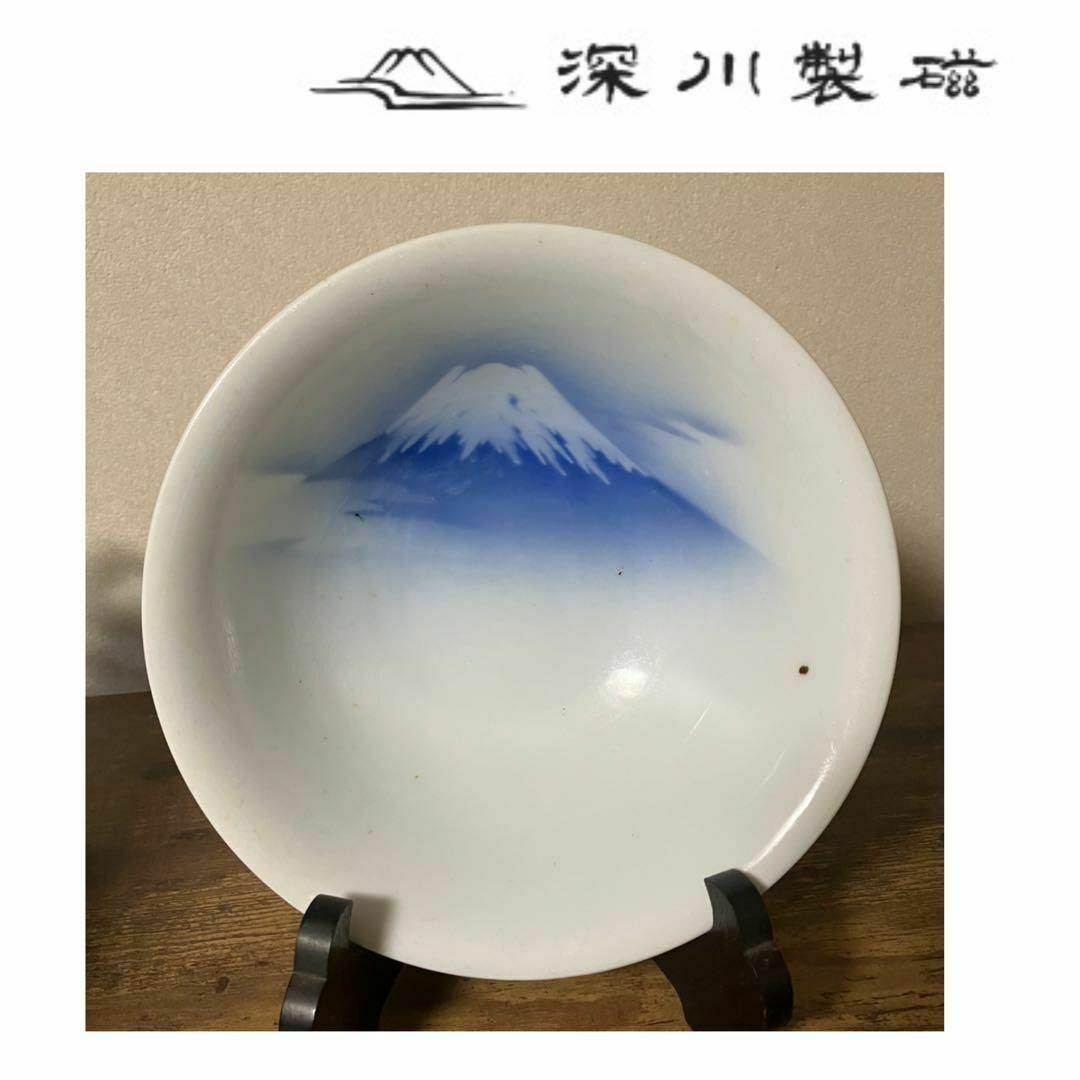 お値下げ中 伊万里 官窯 皇室御用窯 深川製 飾壺 朝焼赤富士図 お