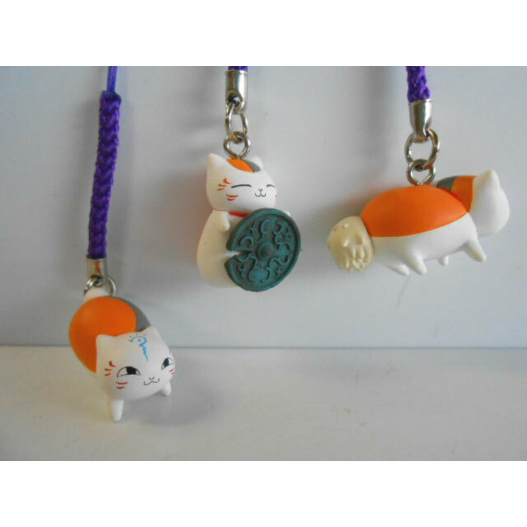 ♯Ktt05JZ 夏目友人帳ニャンコ先生徒然根付ストラップ4 人気3種の通販