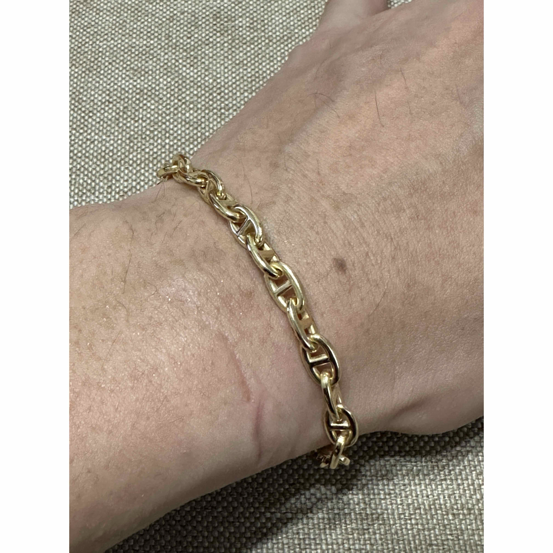 HERMES - HERMES シェーヌダンクルTPM 18KYG 28コマ イエローゴールド