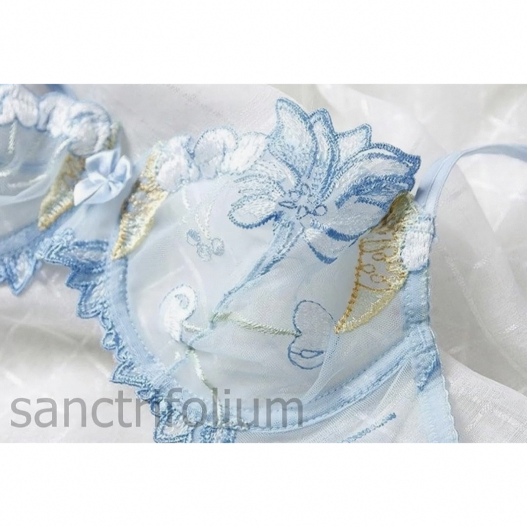 ✨大特価✨ブラジャー ショーツセット セクシー シースルー 花柄刺繍