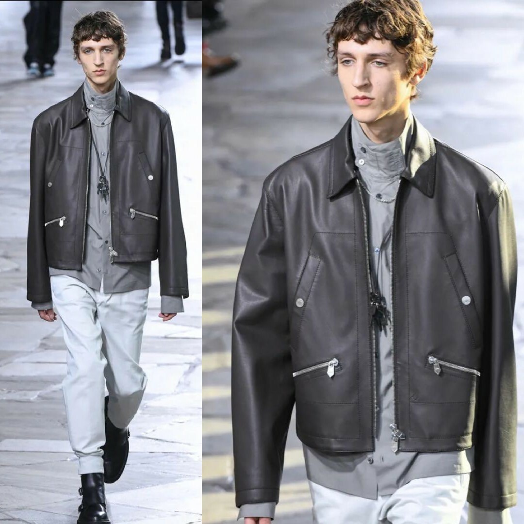 HERMES - 定価260万 顧客完売 エルメス レザージャケット 46 ブラウン