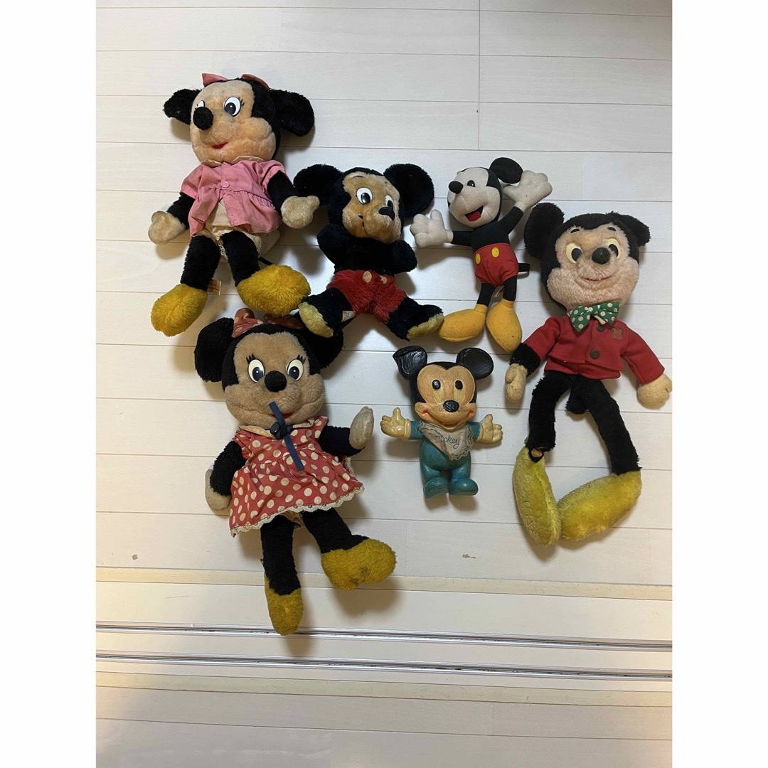 ミッキーマウス - ミッキーマウスぬいぐるみ レトロの通販 by