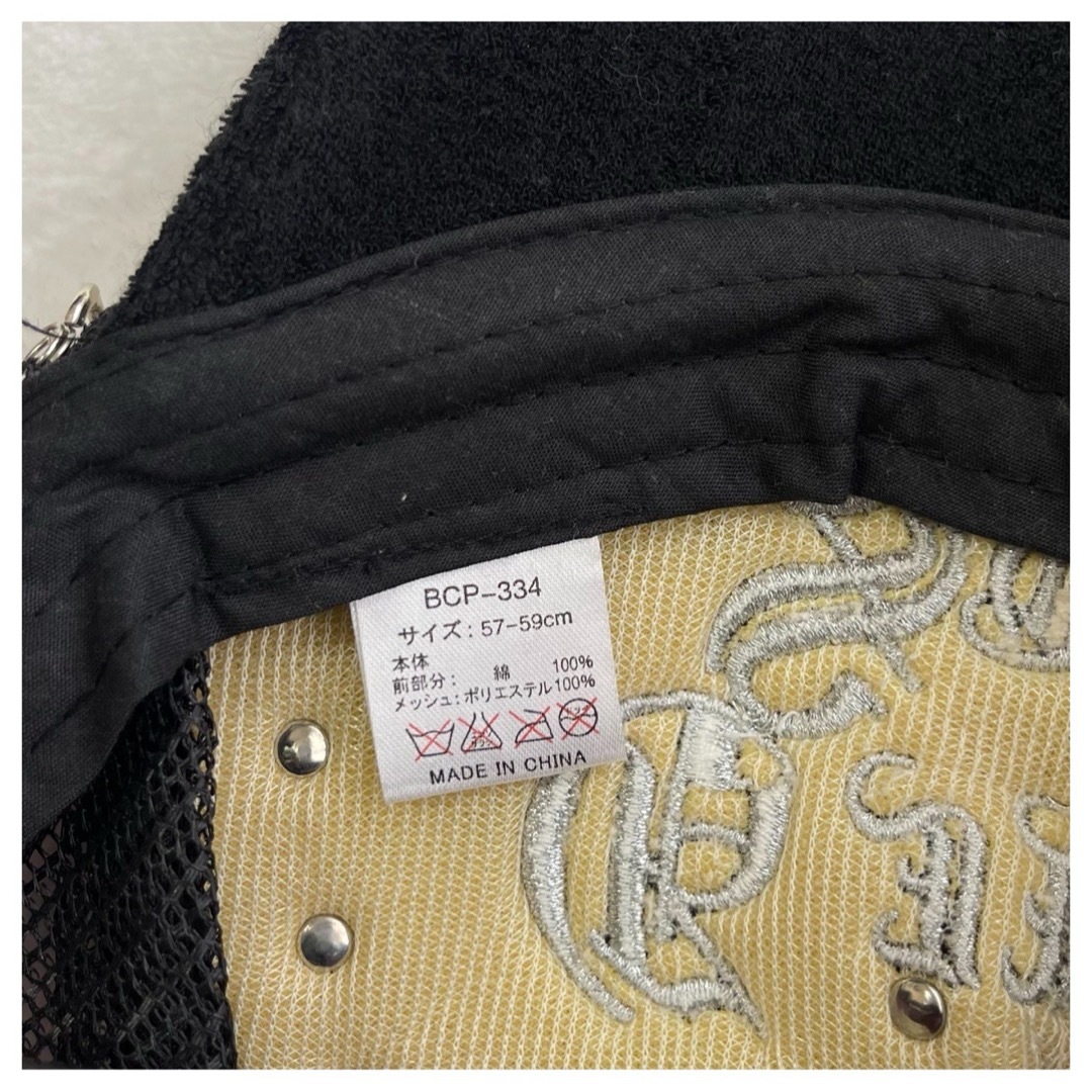 y2k 平成ギャル ギャル男 お兄系 英字 羽 チェーン メッシュキャップ