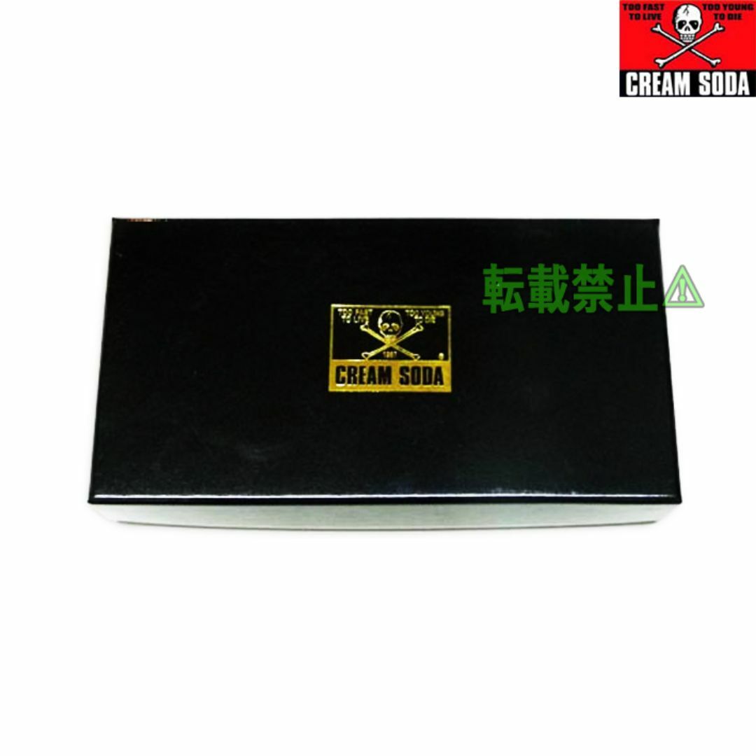 BOUNTY HUNTER - 新品クリームソーダ角ドクロ赤色レッドヒョウ柄長財布