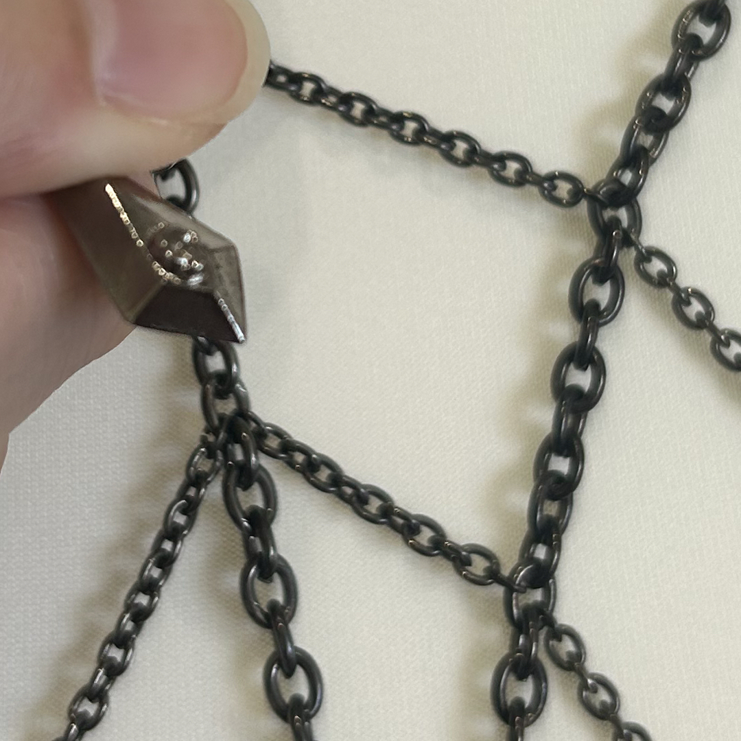 BLACK PEACE NOW - BLACK PEACE NOW ゴスロリ 蜘蛛の巣 ネックレス の