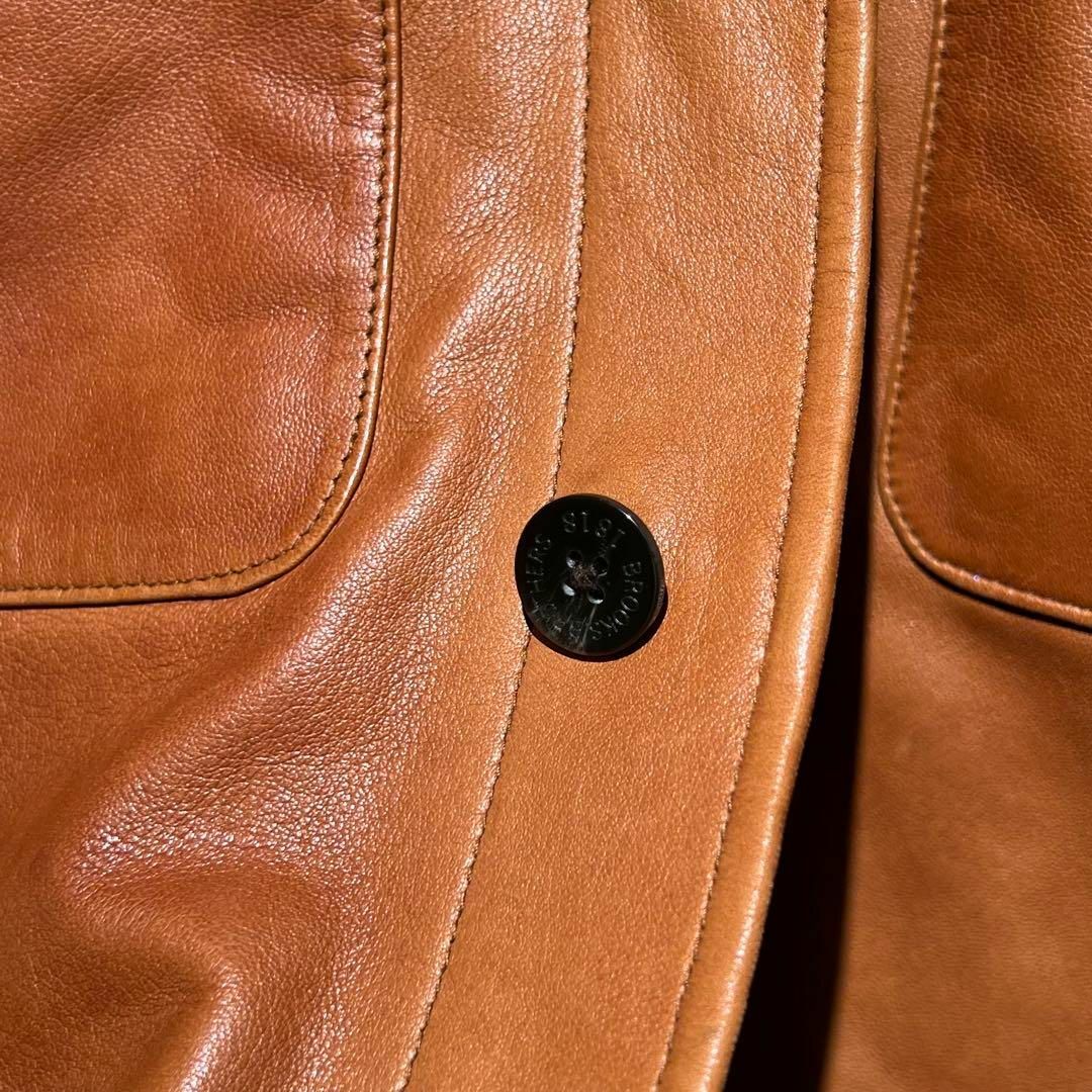 Brooks Brothers - brooks brothers ラムレザー トラッカージャケット