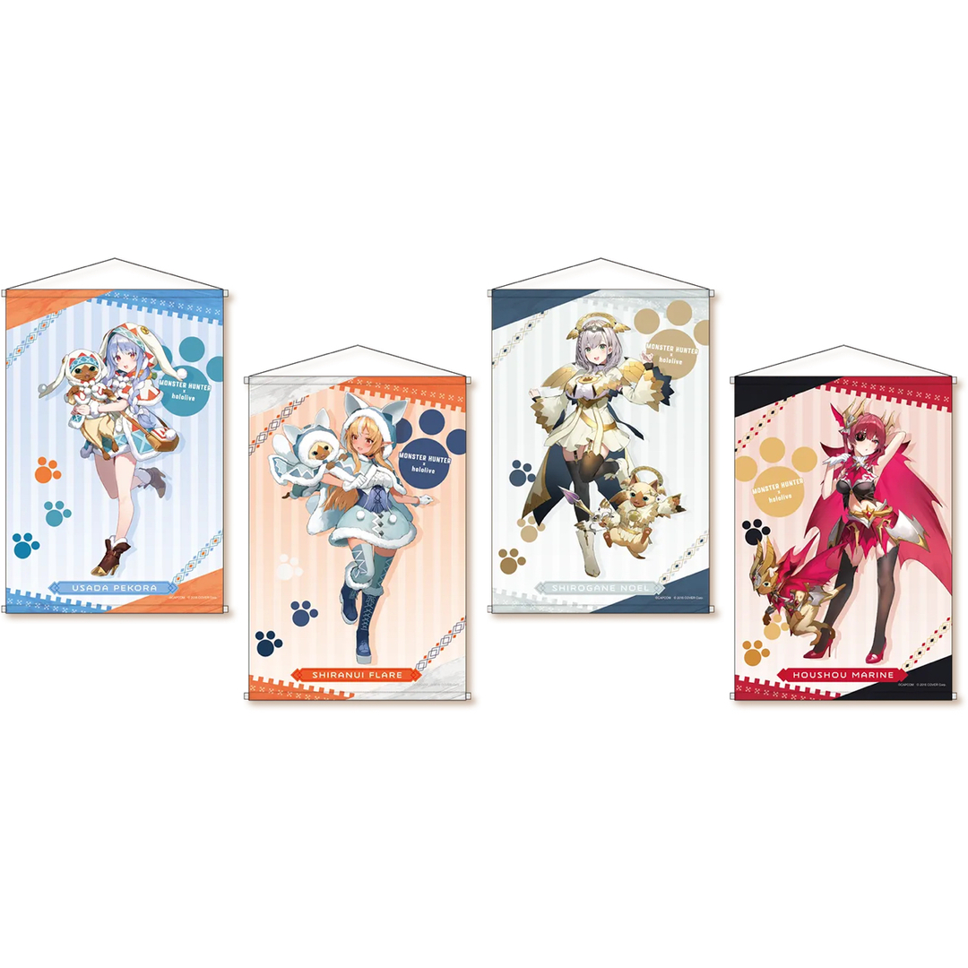 hololive - 【カプとれ限定】モンハン×ホロライブ タペストリー 全4種