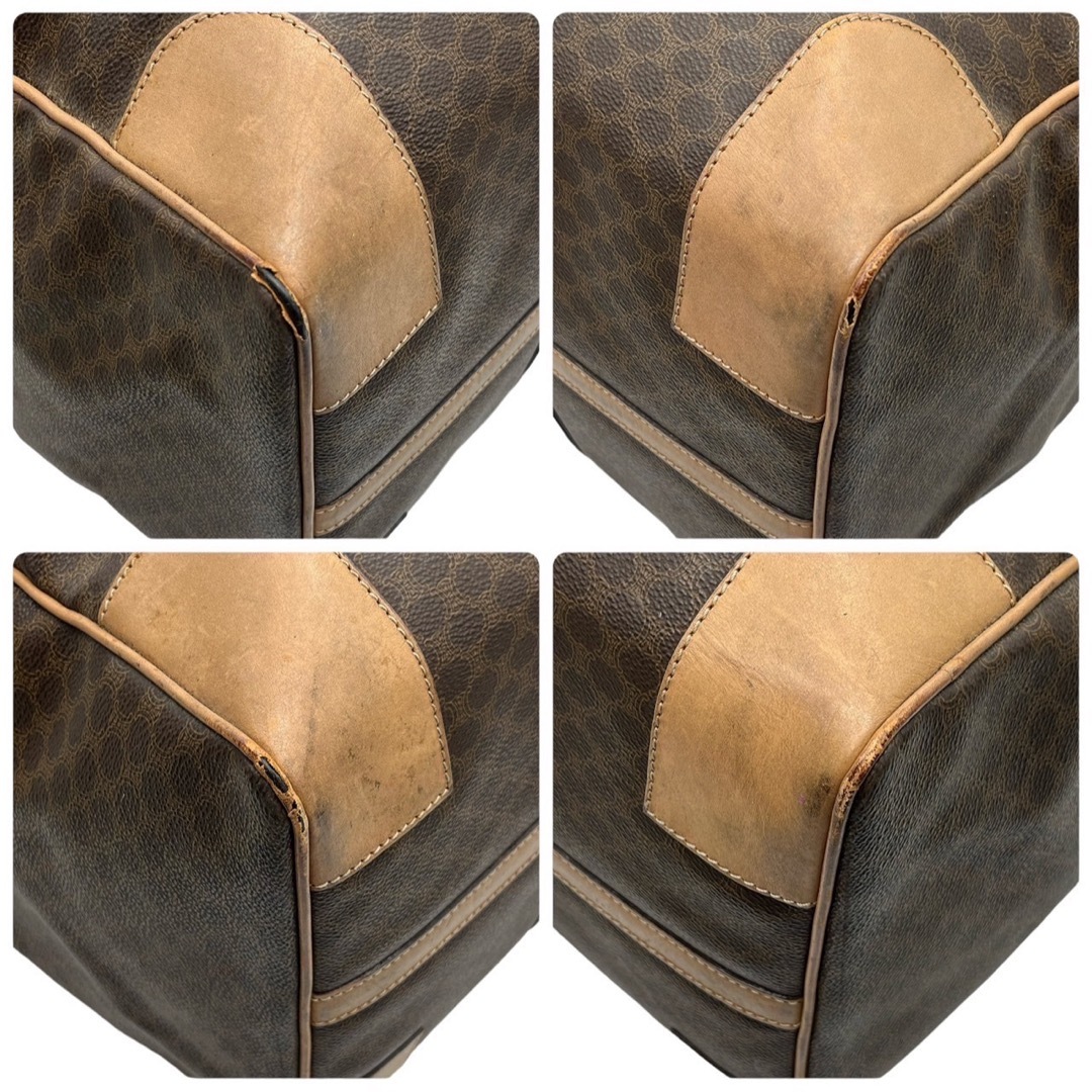 CELINE - セリーヌ マカダム柄 トリオンフ ボストンバッグ 男女可 大