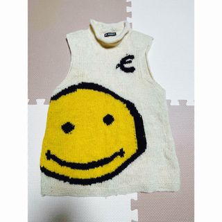 EL RODEO - EL RODEO ニットベスト ニコちゃん 白 黄 FREE SIZEの通販