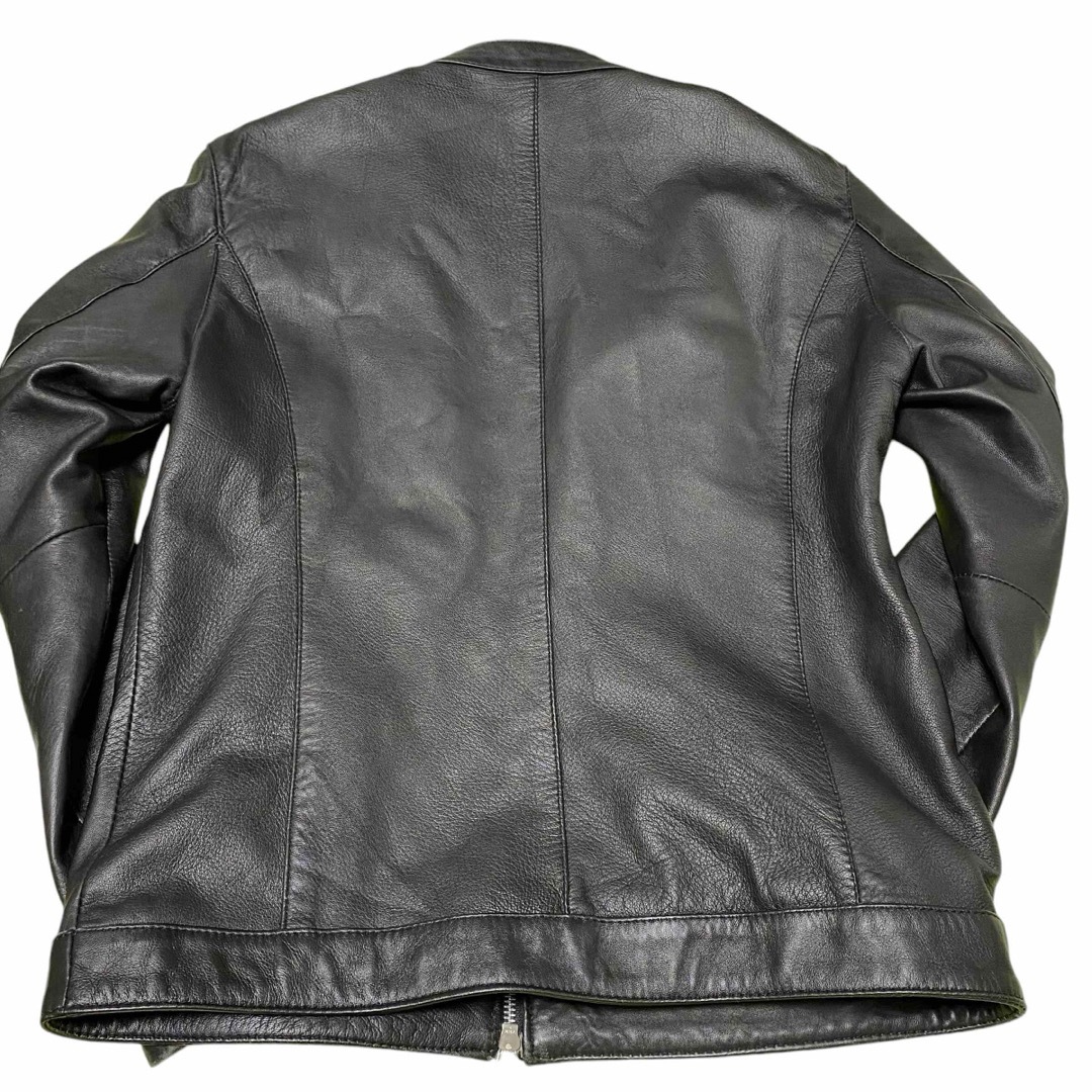 SLICK - SLICKスリック ライダースジャケット ラムレザー ブラック黒