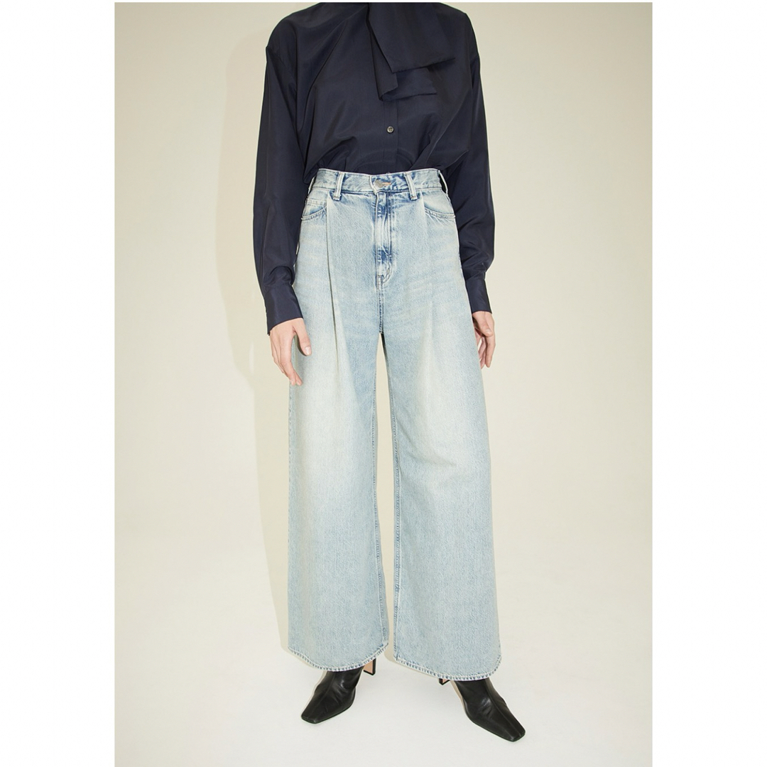 CLANE - CLANE 広瀬すず デニム TUCK WIDE DENIM PANTSの通販 by