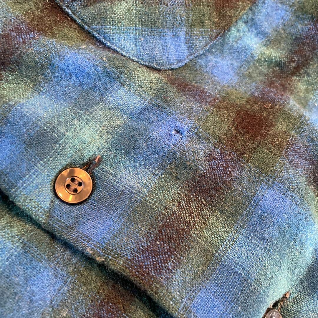 PENDLETON - 【60s】VINTAGE PENDLETON オンブレチェック ウールシャツ