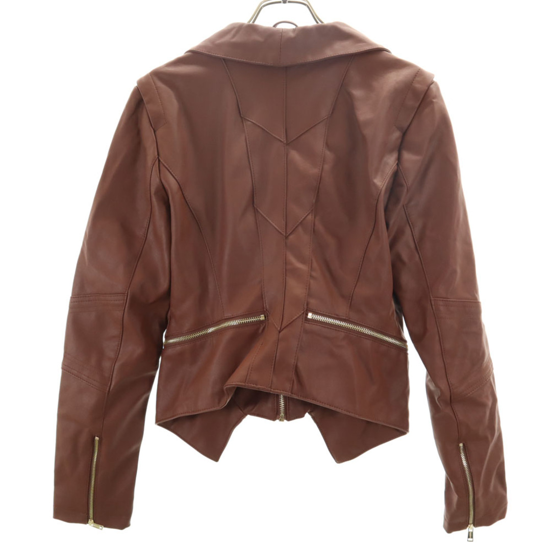 GUESS - ゲス シングルライダースジャケット M ブラウン Guess レザー