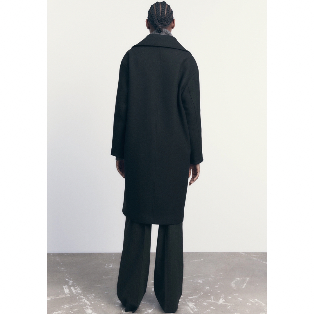 ZARA - 新品 ZARA オーバーサイズ ウールブレンドコート Mサイズの通販