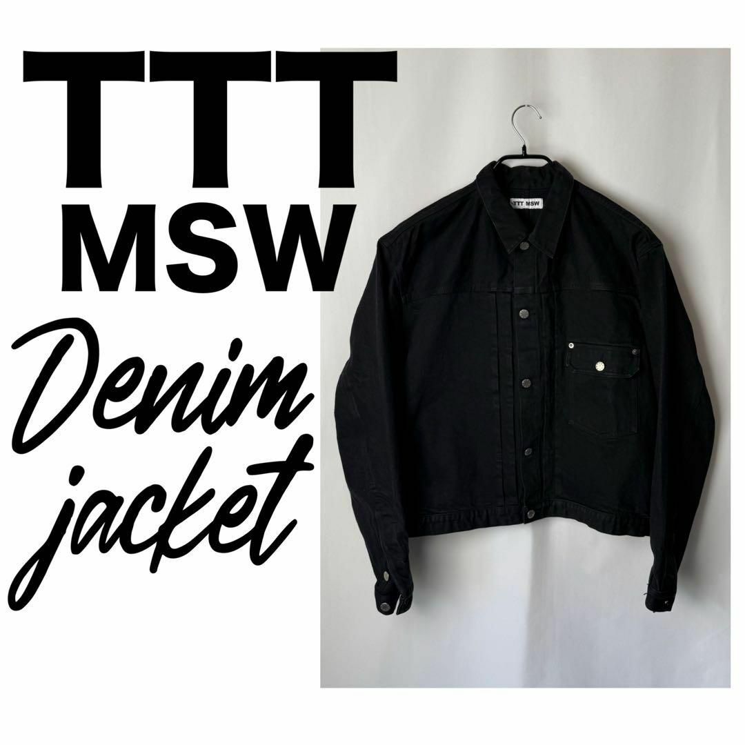 TTT_MSW - 【定価10万】TTT MSW Denim Jacket Black ジャケットの通販