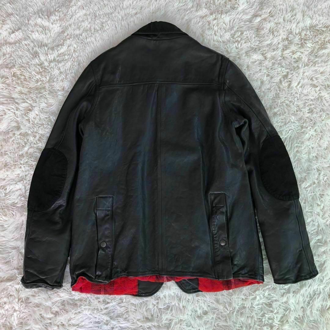 BLUE WORK - トゥモローランドBLUE WORKラムレザージャケットエルボー