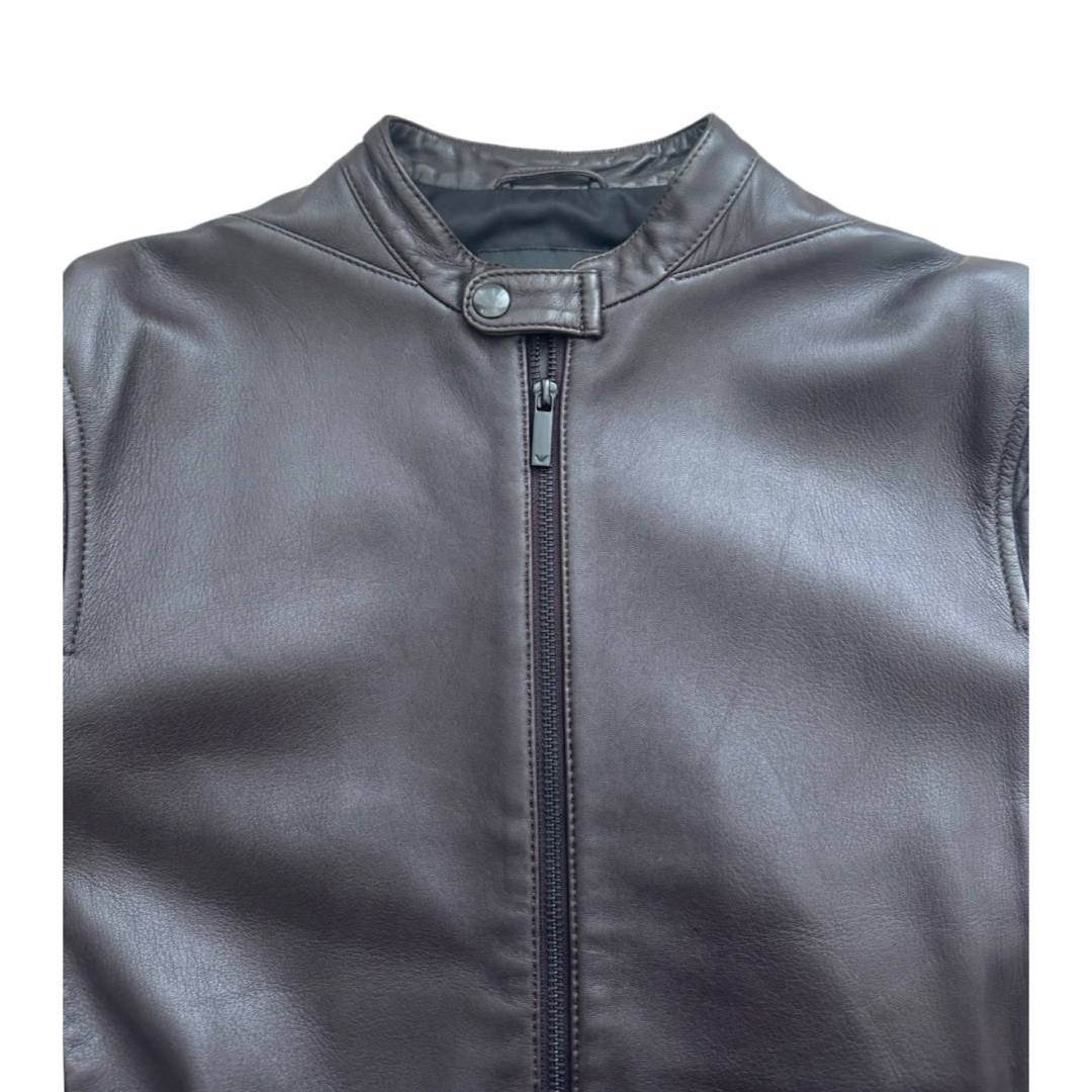 Armani - 『ARMANI / アルマーニ』 レザー ライダース ブルゾン 44