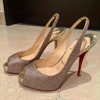 Christian Louboutin（ハイヒール/パンプス ・ ゴールド/金色系）の