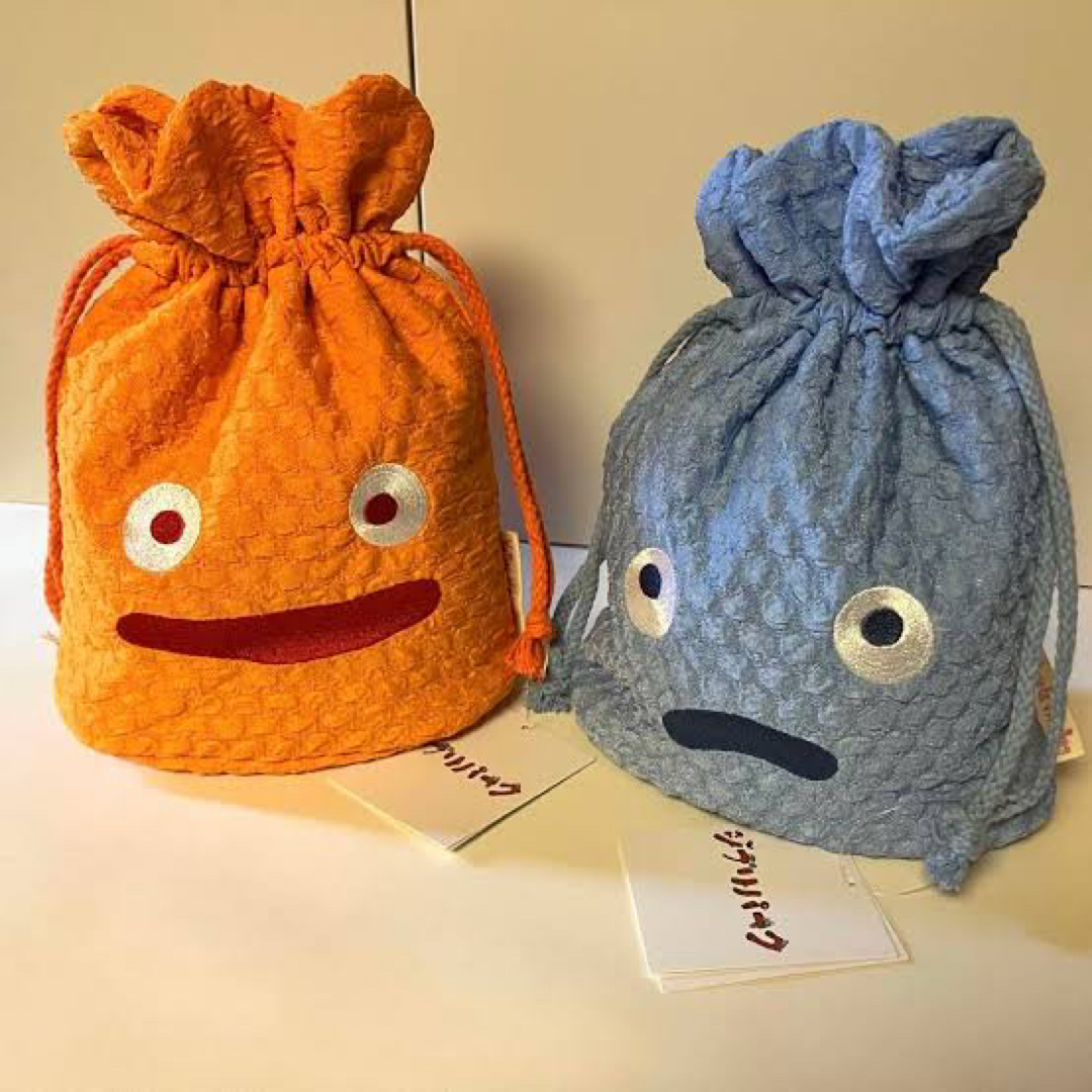 ジブリ - ジブリパーク ハウルの動く城 カルシファー 巾着 ポーチ 魔女