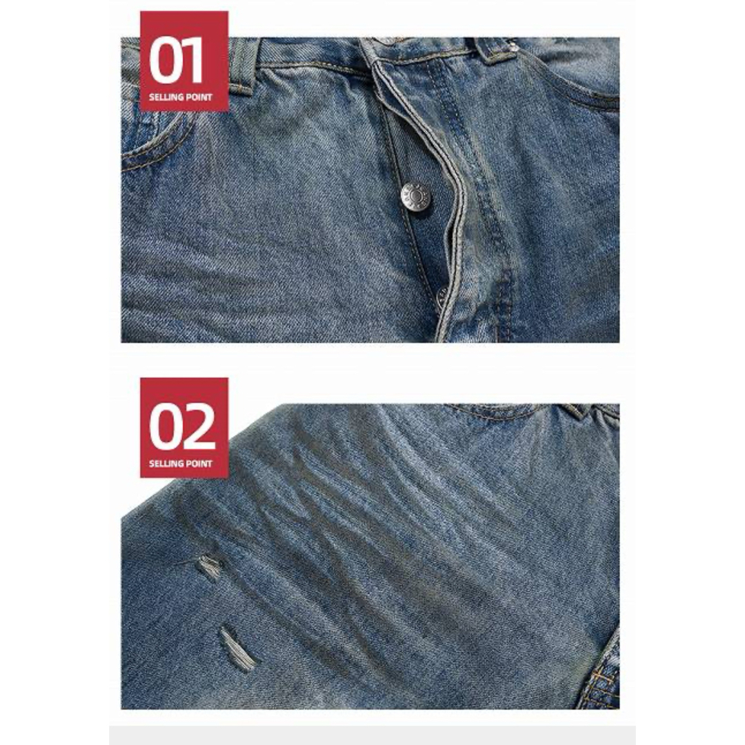 BALENCIAGA - 登坂 広臣 同型 着用 ビンテージ加工ワイドデニムの通販