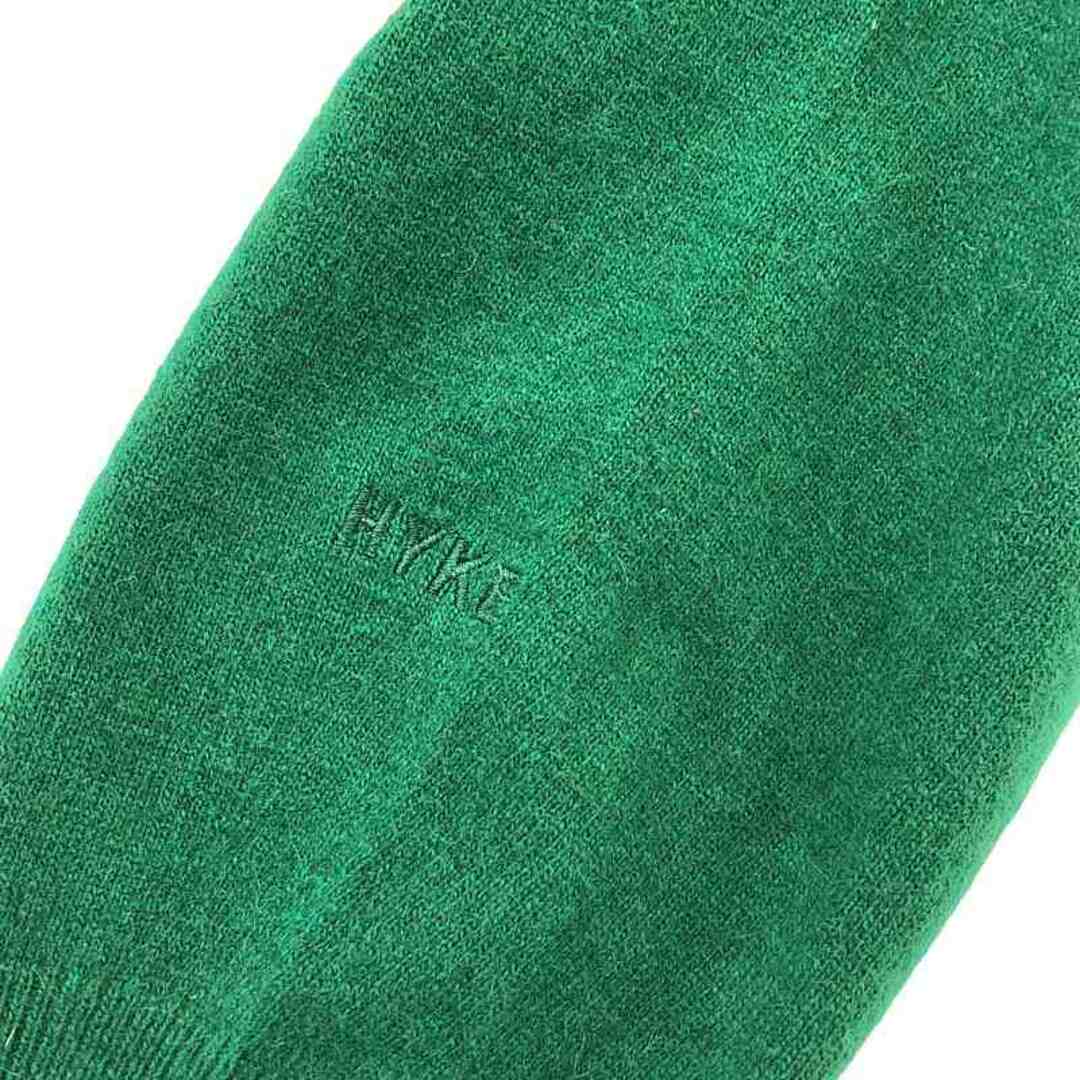 HYKE - HYKE / ハイク | ウール ロゴ刺しゅう クルーネックニット | 1