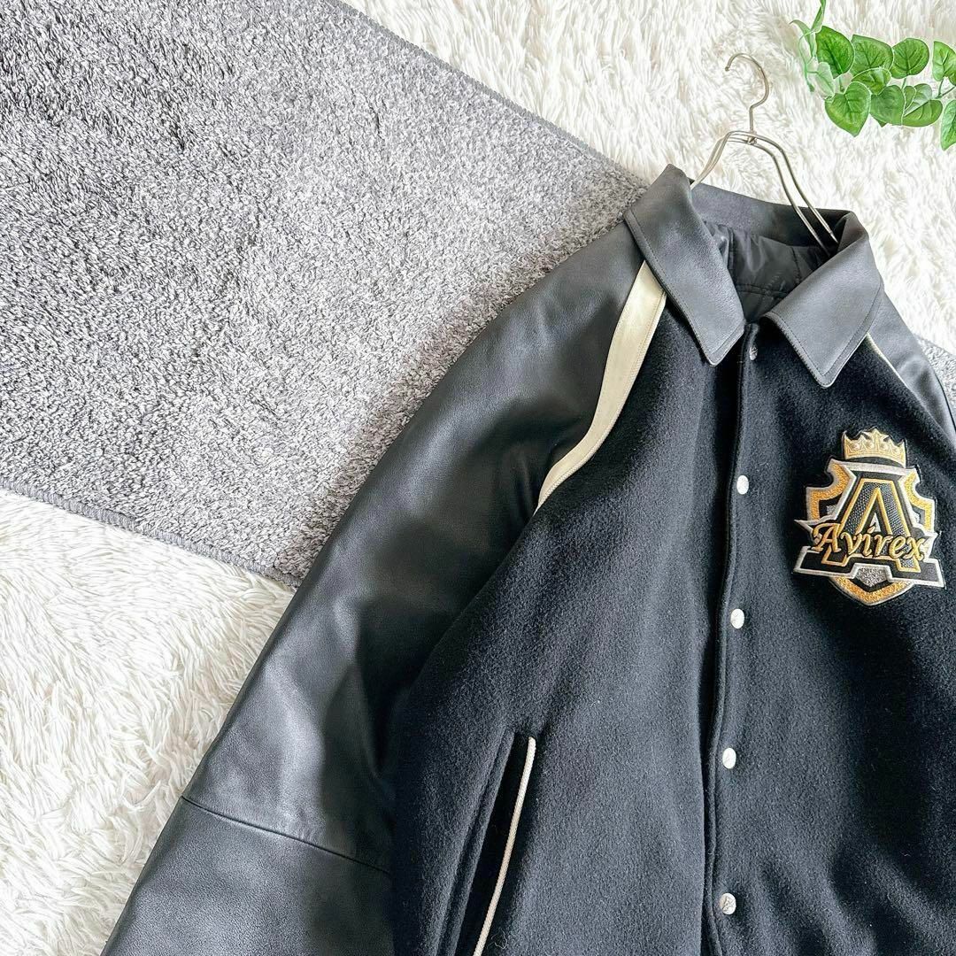AVIREX - アビレックス スタジャン 両面デザイン y2k 袖レザー 中綿