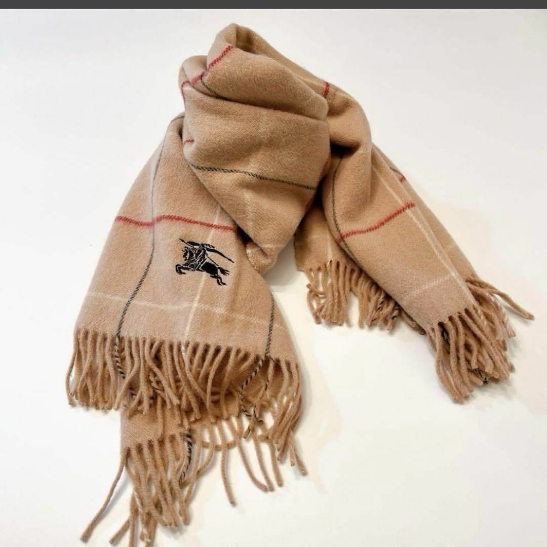 BURBERRY - バーバリー ノバチェックマフラー ビッグホースロゴ刺繍
