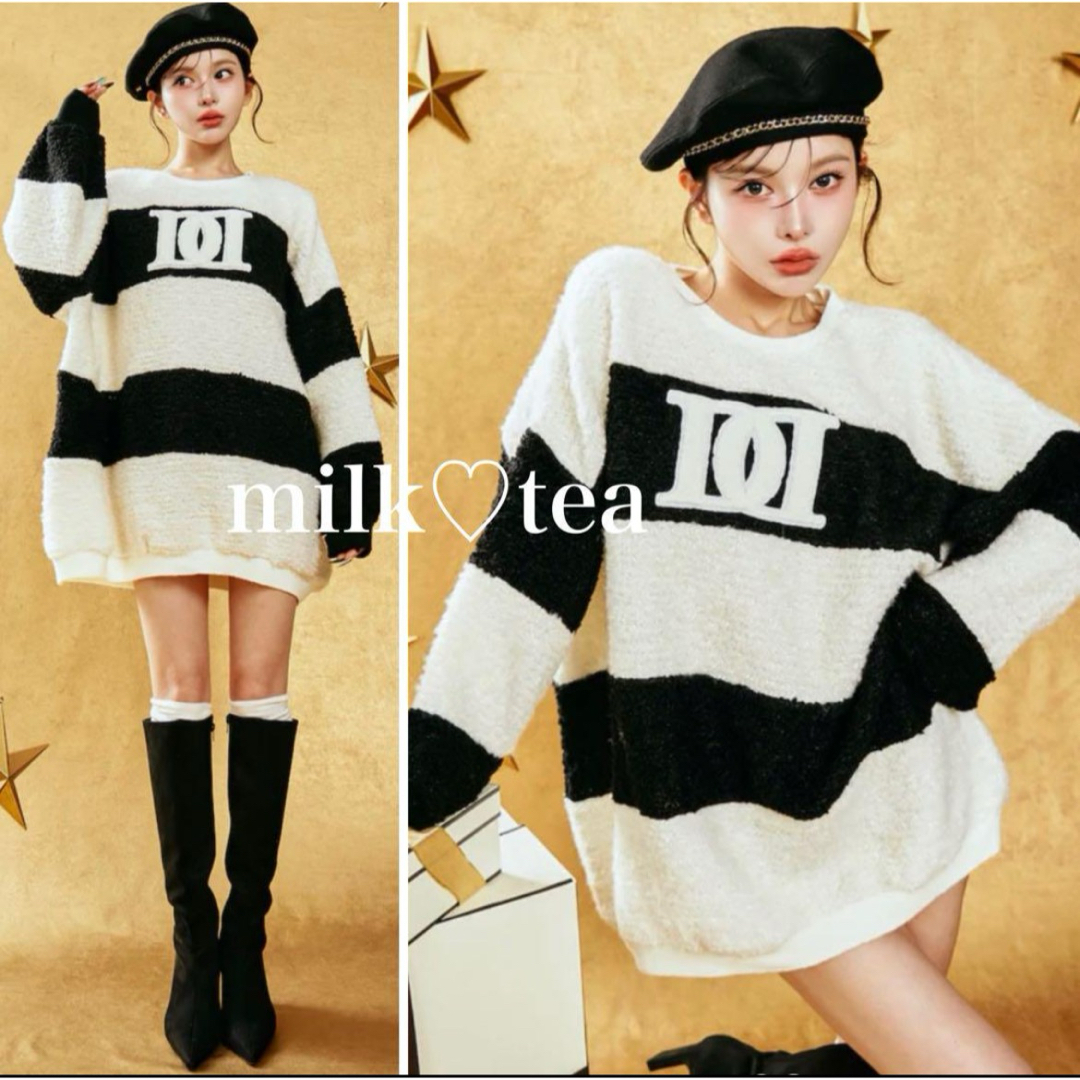 Darich - 新品タグ付 ダーリッチ アップリケブークレトップス ミックス