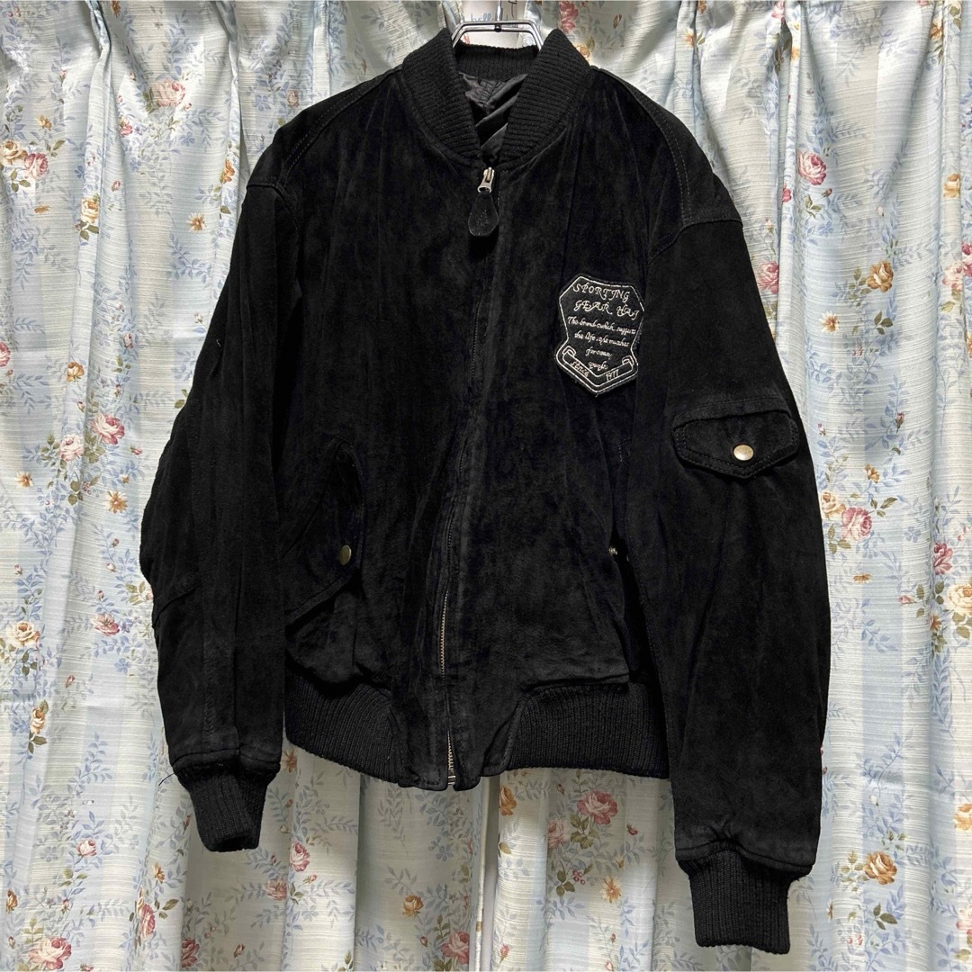 ISSEY MIYAKE - HAI SPORTING GEAR レザースウェードボンバーロゴ