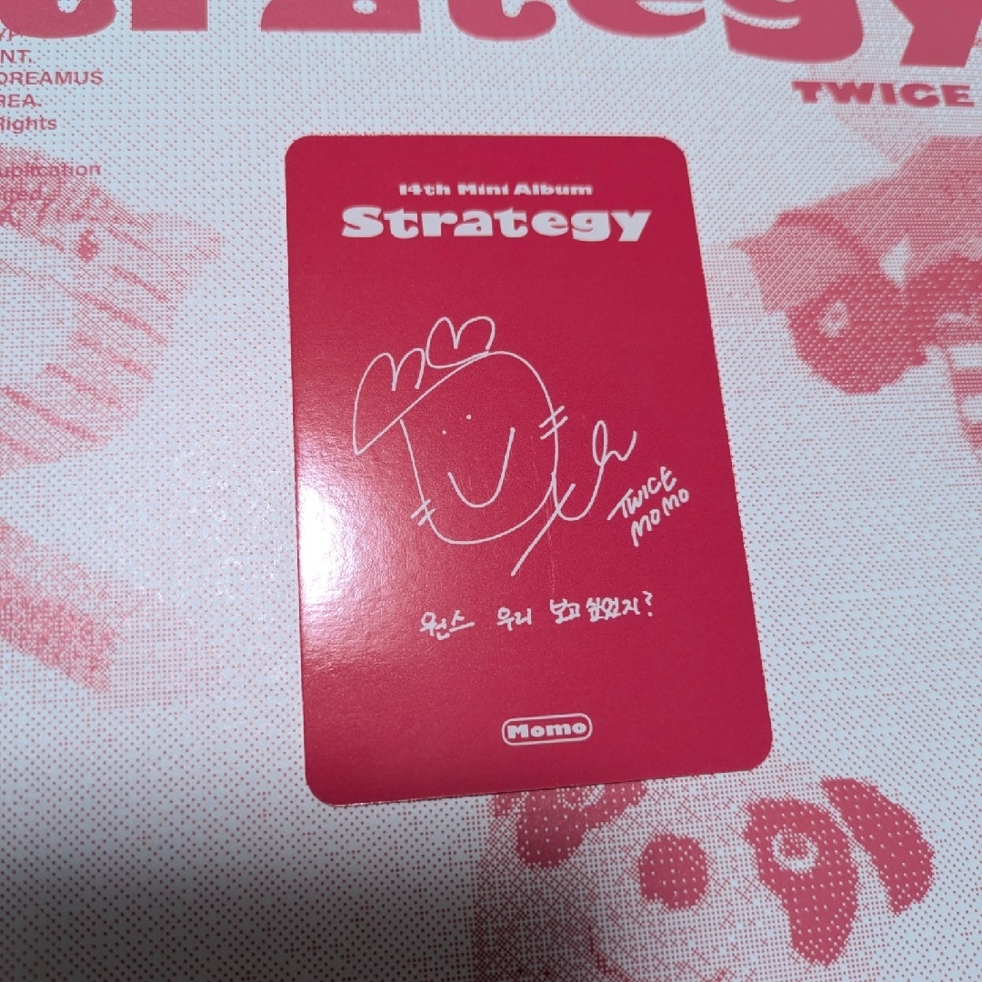 TWICE - モモ TWICE 『STRATEGY』 トレカ ② フォトカードの通販 by