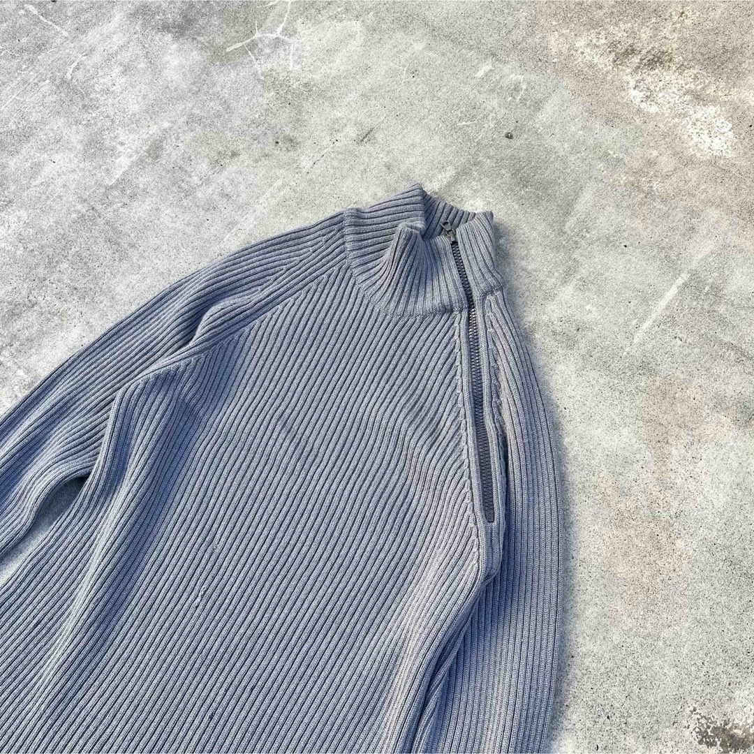 EMPORIO ARMANI - EMPORIO ARMANI 00's 斜めジップ ドライバーズニット