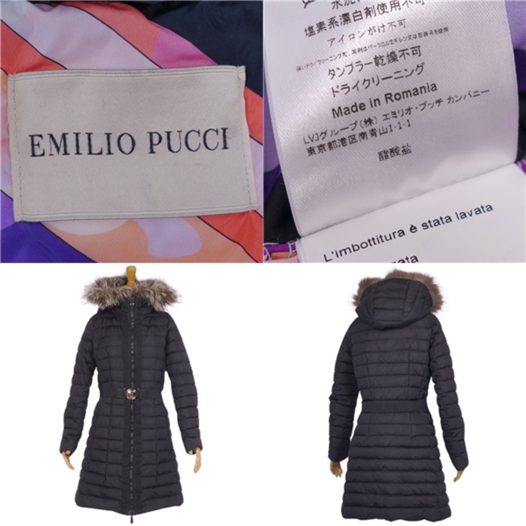 EMILIO PUCCI - 美品 エミリオプッチ EMILIO PUCCI コート ダウン
