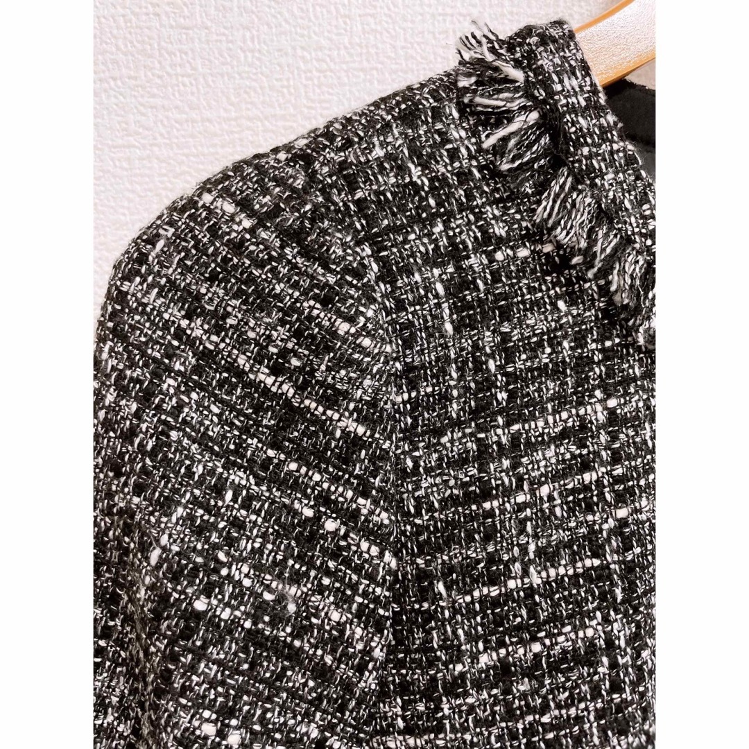 JUSGLITTY - 美品～新品同様☆ JUSGLITTY ツイードティアード ペプラム