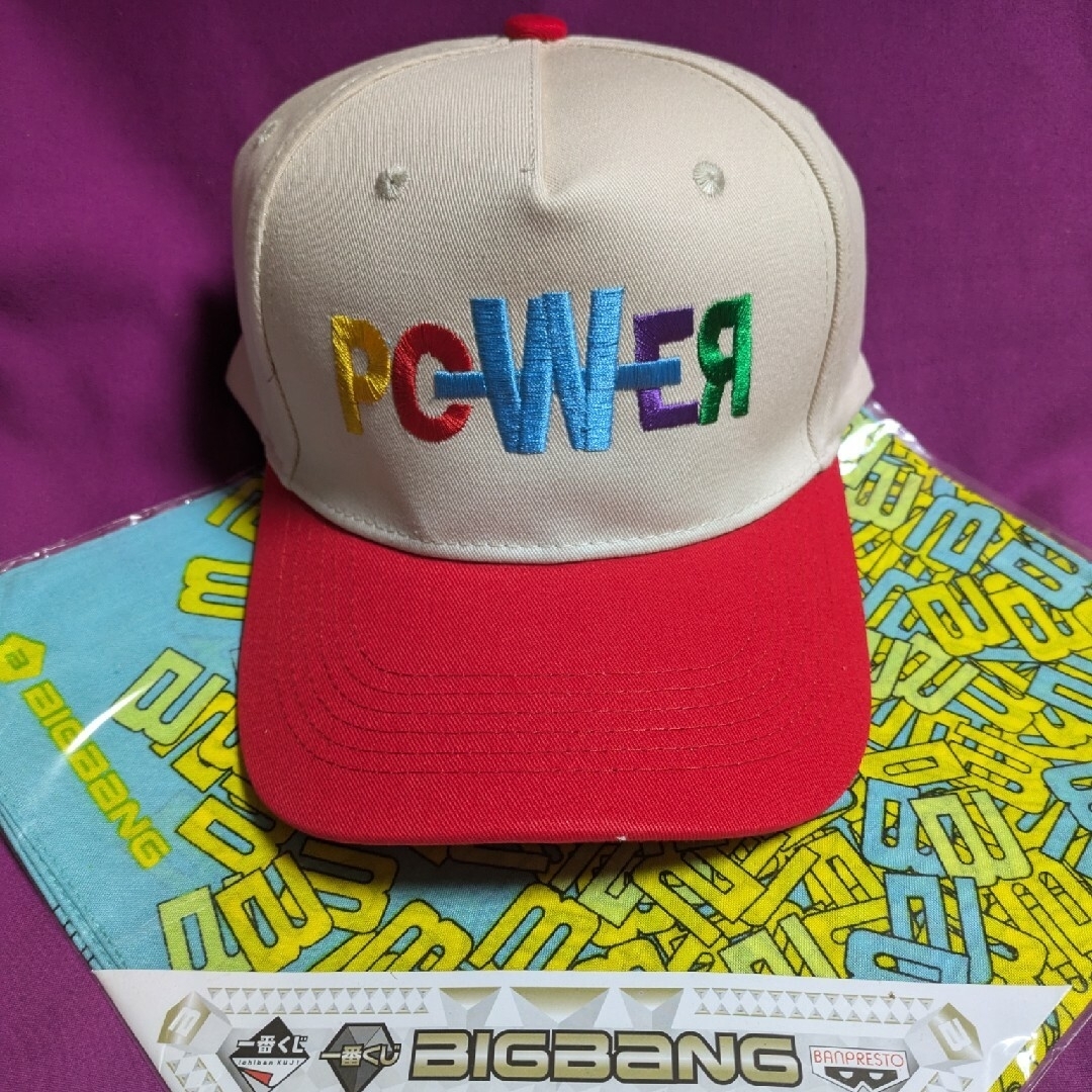 PEACEMINUSONE - 🩷G-DRAGON POWER キャップ/赤+Bバンダナ🩷帽子 野球