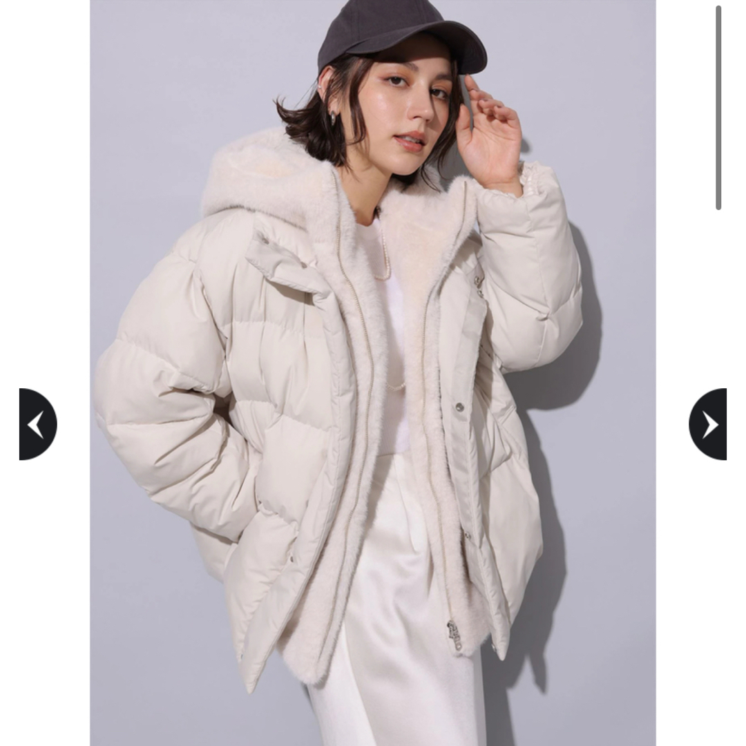 Arpege story ファーフード付きMINOTECH中綿コート