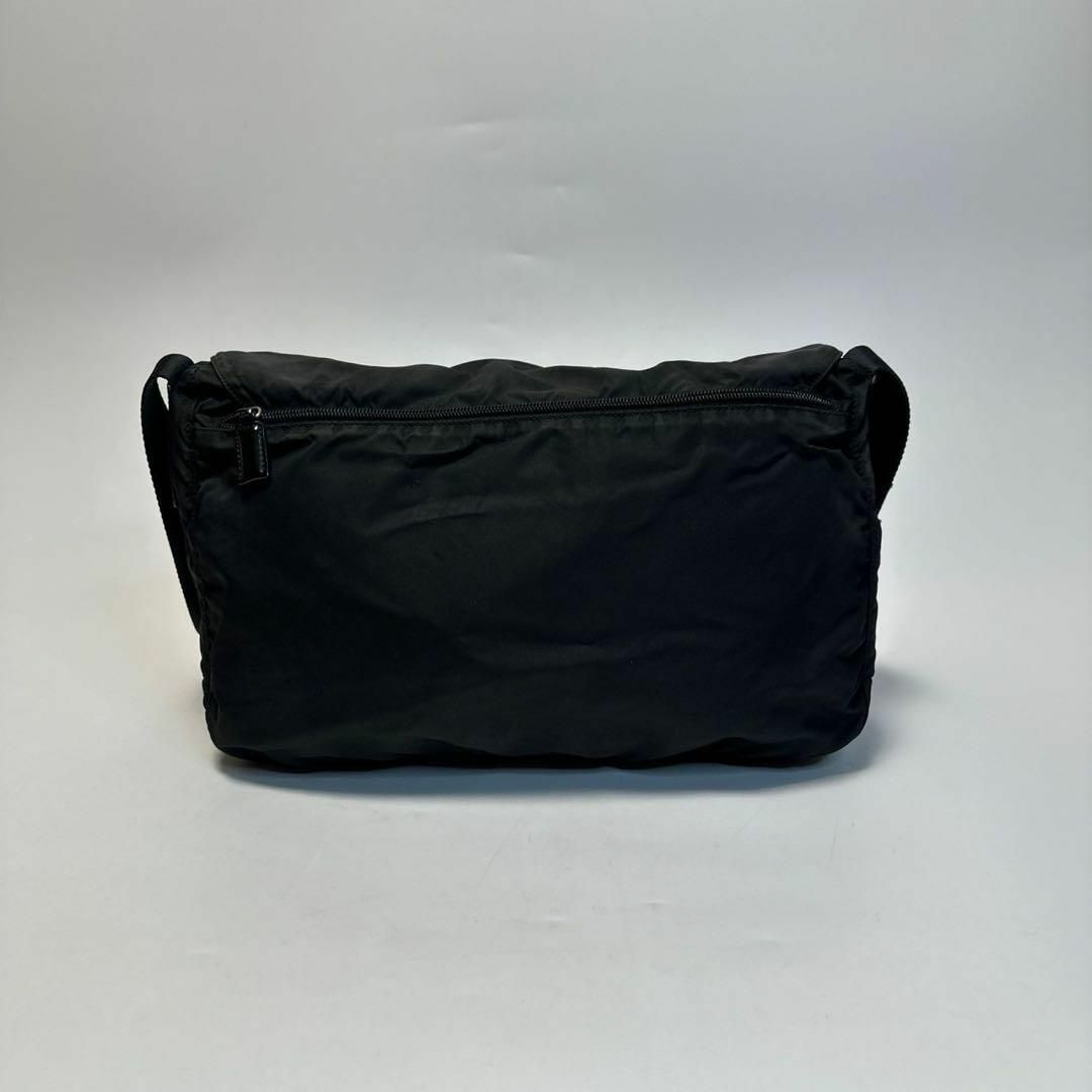 PRADA - k33【極美品】プラダ 三角ロゴ ブラック ナイロン レザー