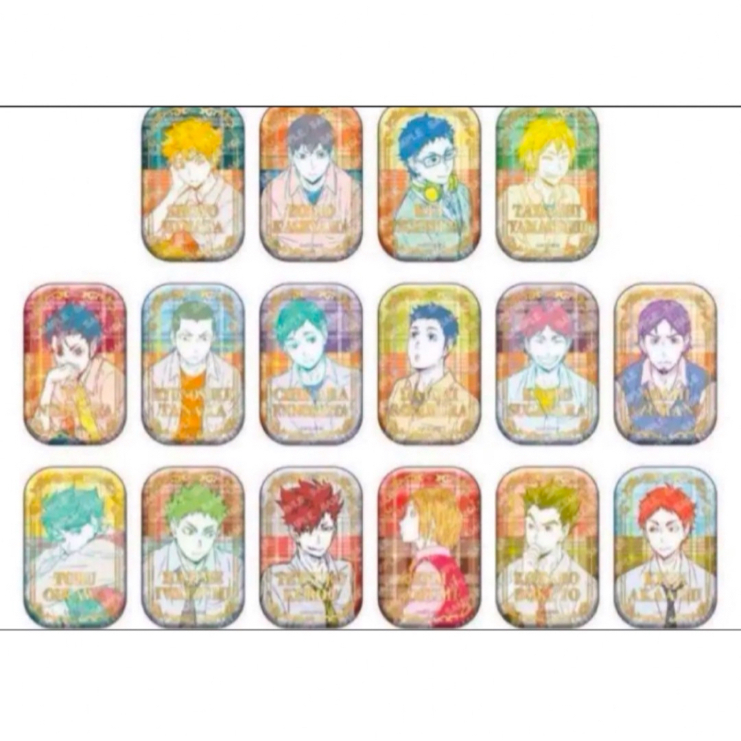 ハイキュー!! スクエア缶バッジ 第一弾 第二弾 未開封 セット セブン