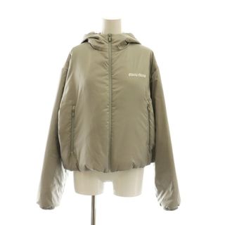 MIU MIU - ミュウミュウ 24AW テクニカルポンジージャケット ダウン XS