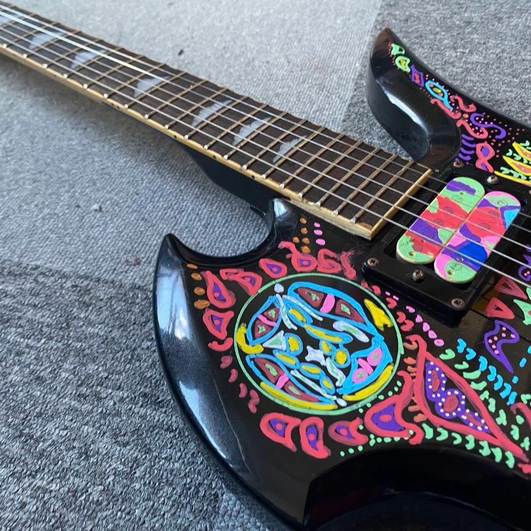 hide サイケペイント モッキンバード スルーネックMODの通販 by ギター