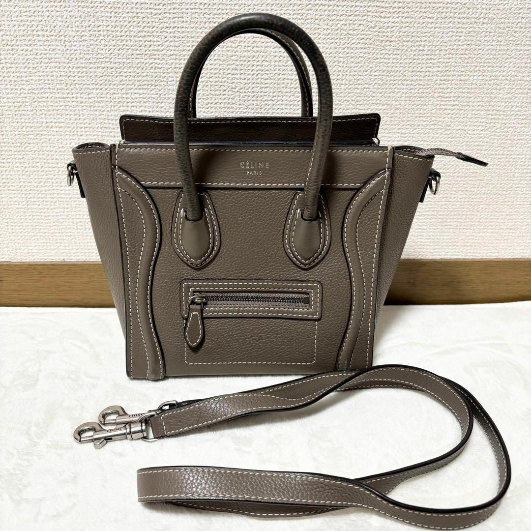 CELINE - CELINE セリーヌ ラゲージ ナノショッパー スリ フィービー期
