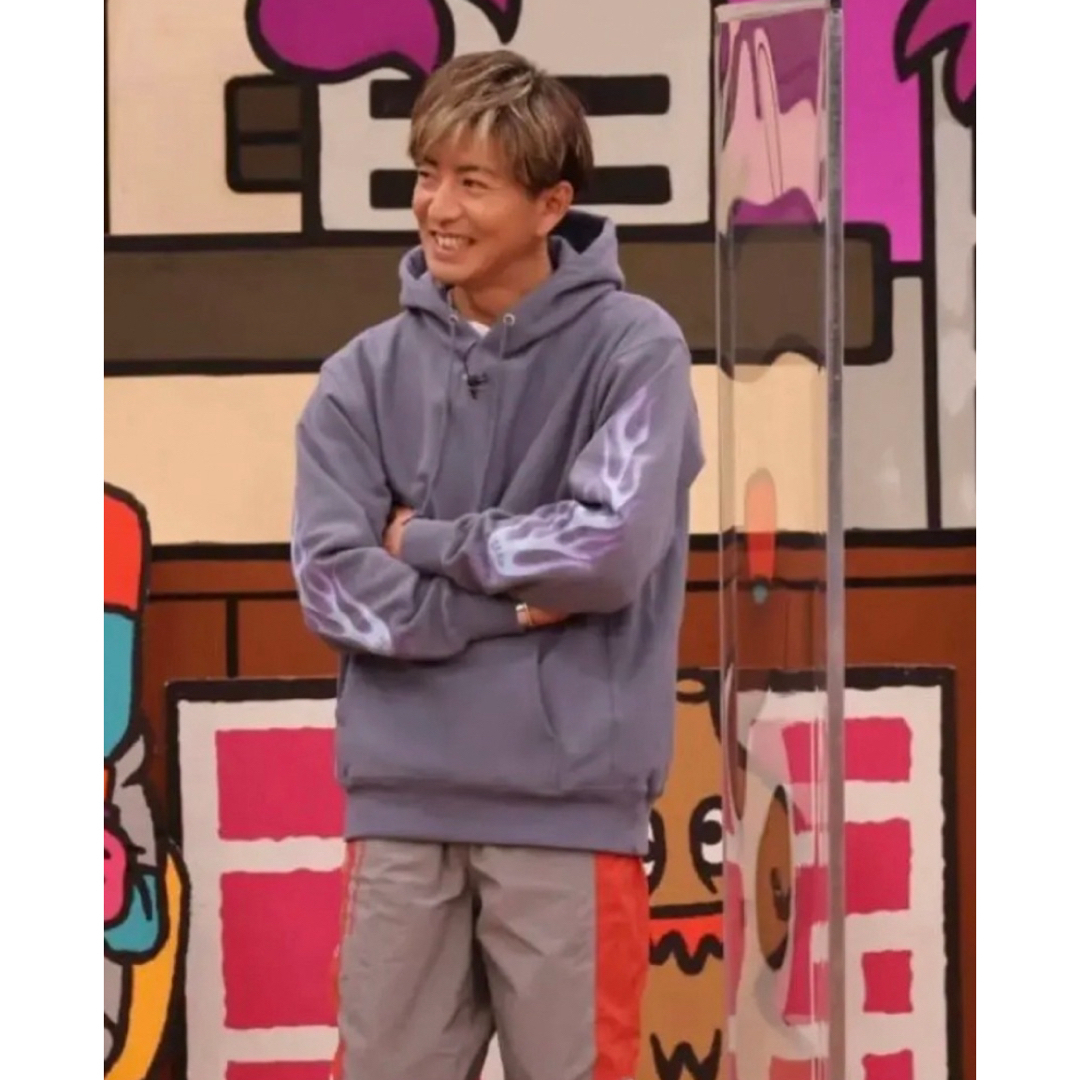 HIDE AND SEEK - XL サイズ HIDE AND SEEK FLAME パーカー キムタクの