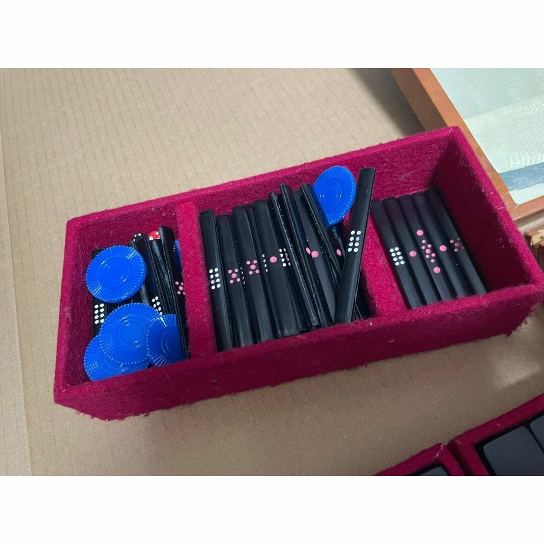 石鹸で洗濯したのでピカピカ綺麗 麻雀牌 黒牌 オールブラック