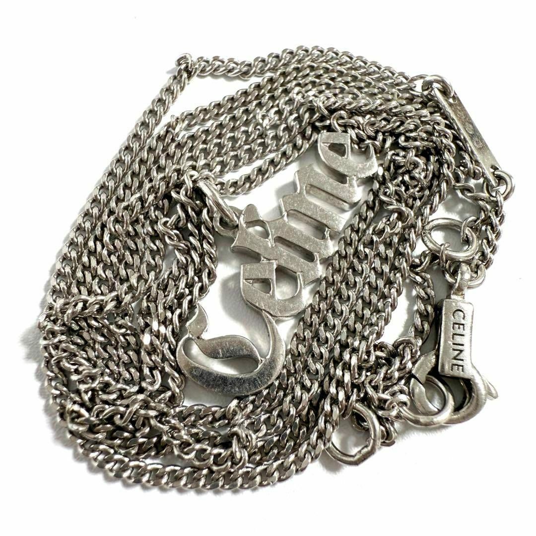 CELINE - 【希少】セリーヌ メンズ ゴシック ロゴ ネックレス