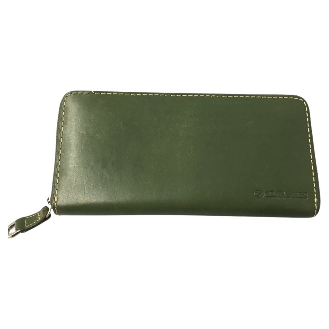 △△Somes Saddle ソメスサドル ラウンドジップ長財布 タンニンレザー